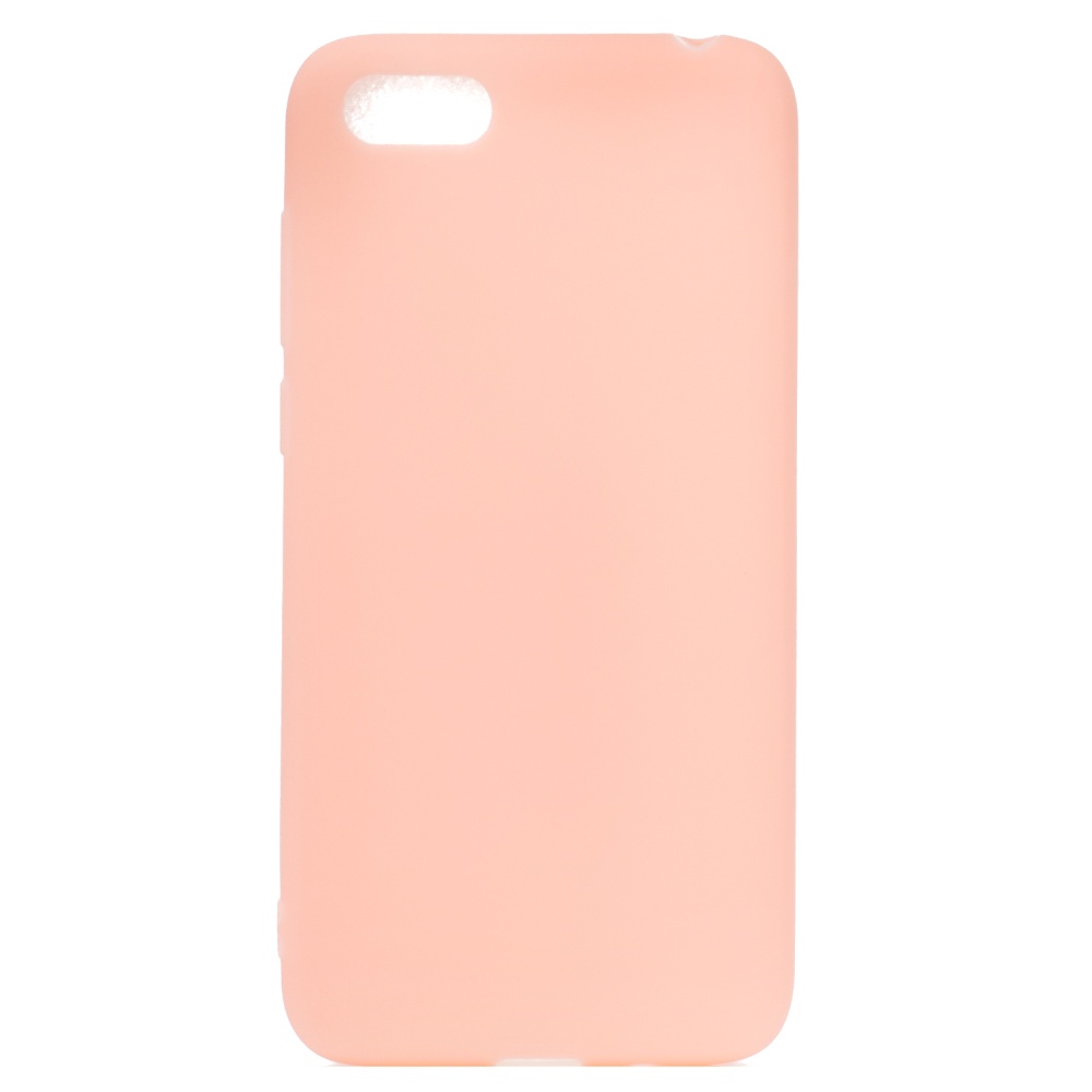 for HUAWEI Y5 2018 Cute Candy Color Matte TPU Anti-scratch Non-slip Protective Cover Back Case Light pink - Image 3