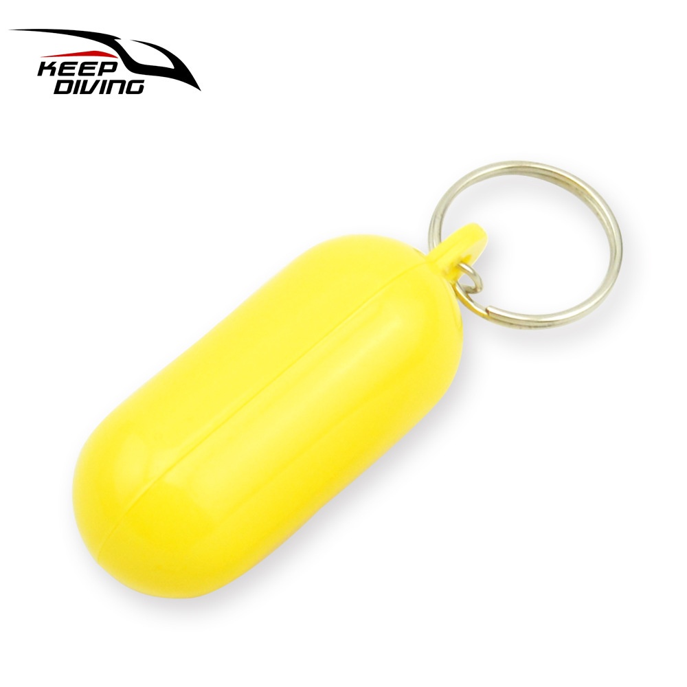 2PCS Plastic Floating Key Ring Kayak Keychain Buoyant Keyring Marine Sailing Float Keys Buckle white - Image 3