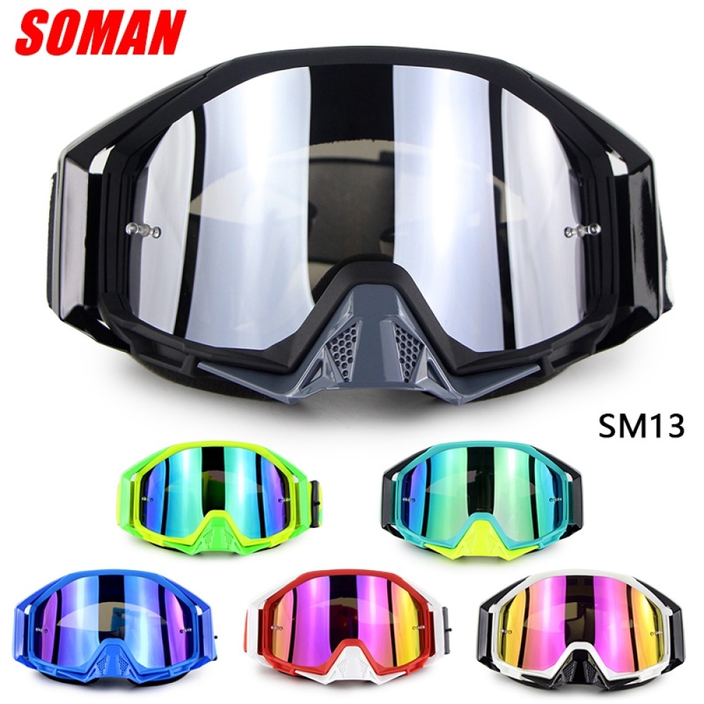 Motorcycle Cross-country Goggles Wide Vision for Mountaineering Compatible Myopic Glasses - Image 2