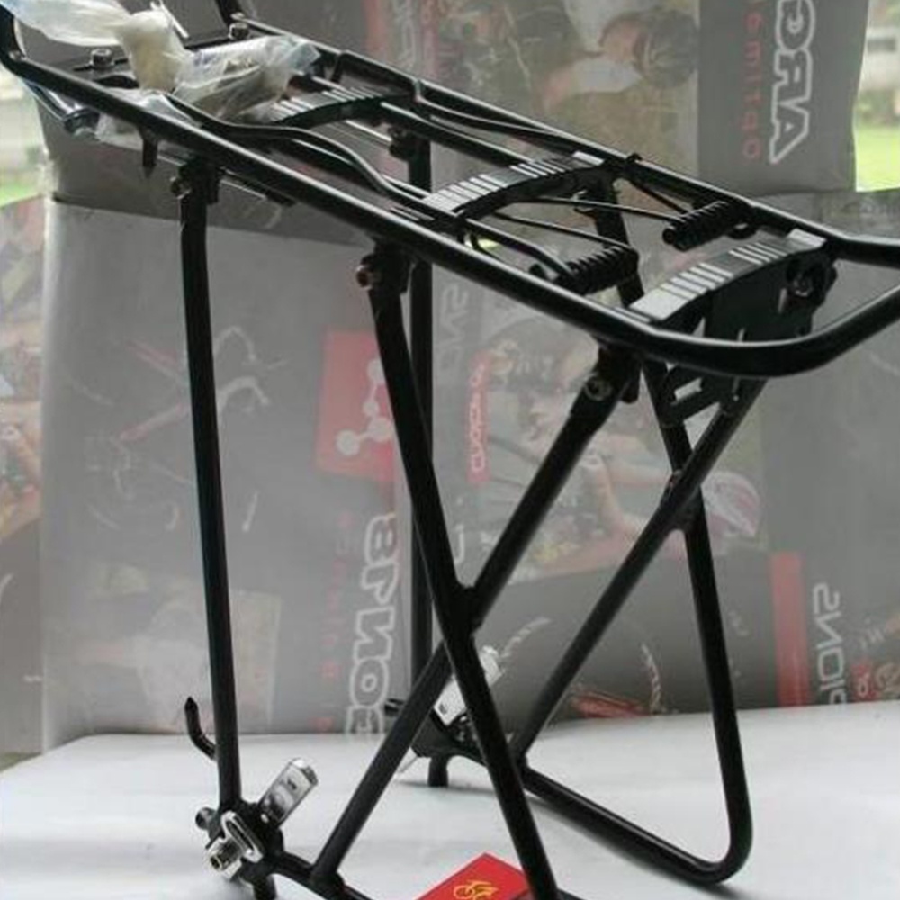 Mountain Bike Rear Shelf Outdoor Carrier High Strength Aluminum Alloy Machine Adjustable Luggage Rack As shown - Image 3