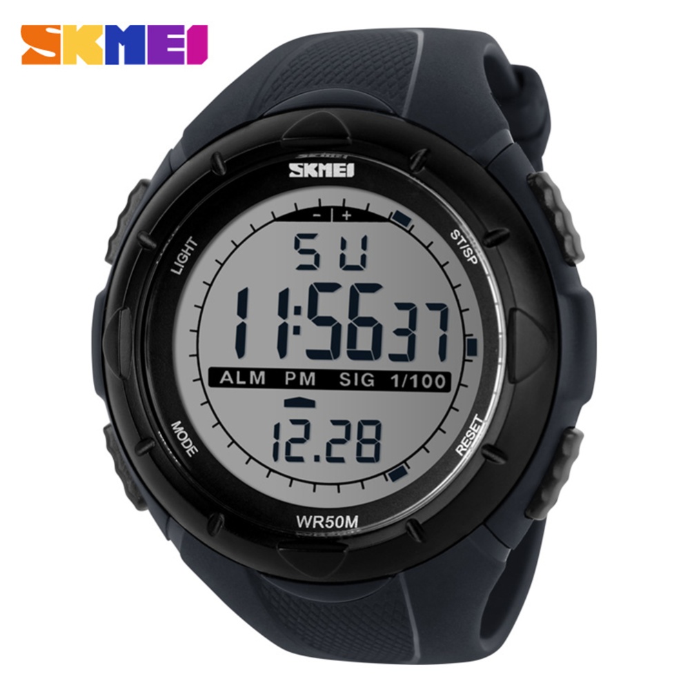 SKMEI Men Watch Classic Popular Waterproof Fashion Sports Multifunctional Electronic Army Green - Image 3