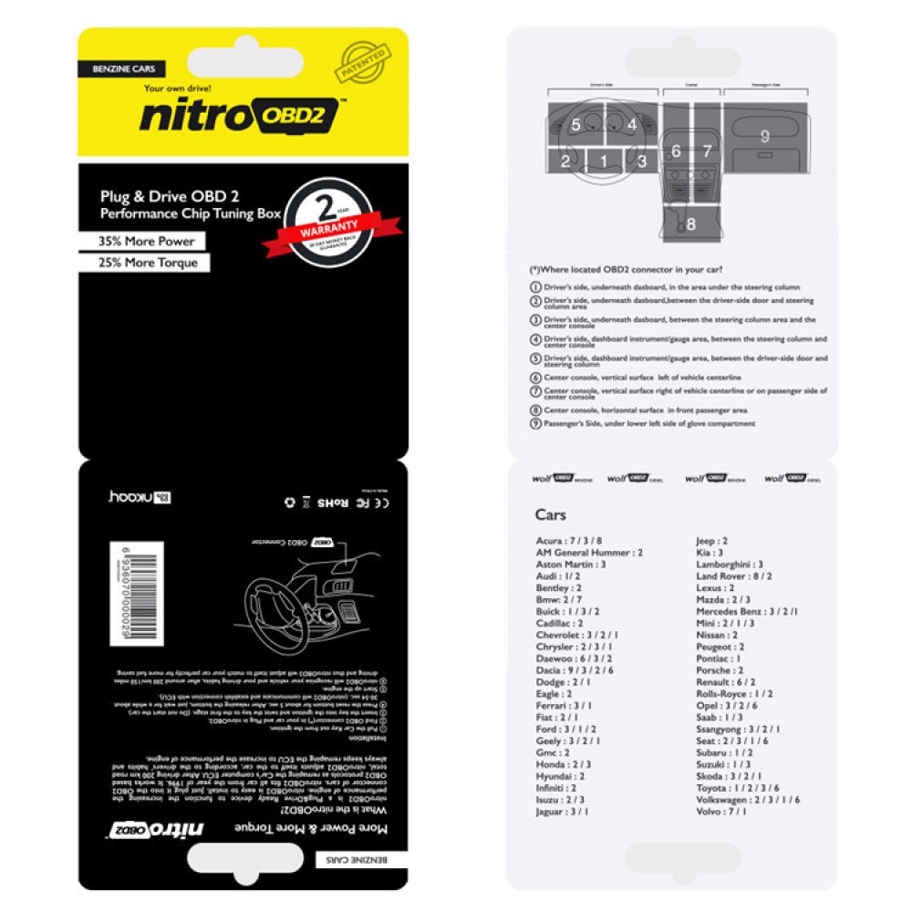 Automotive Power Booster Fuel Saver ECU Improves Torque for Gasoline Vehicles yellow - Image 2