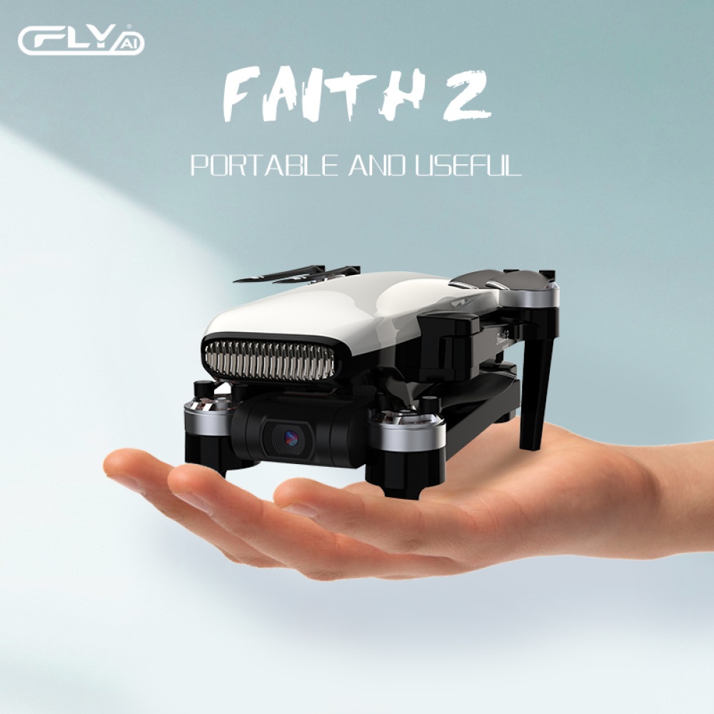 Foldable Cfly C-fly Faith2 4k Camera Drone 3-axis Gimbal 35min Flight Time Black 1 battery - Image 3