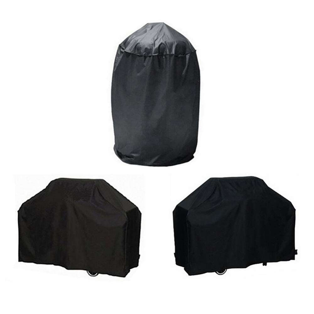 Outdoor Polyester BBQ Furniture Dust Black Cover black_S: 145x61x117cm - Image 2