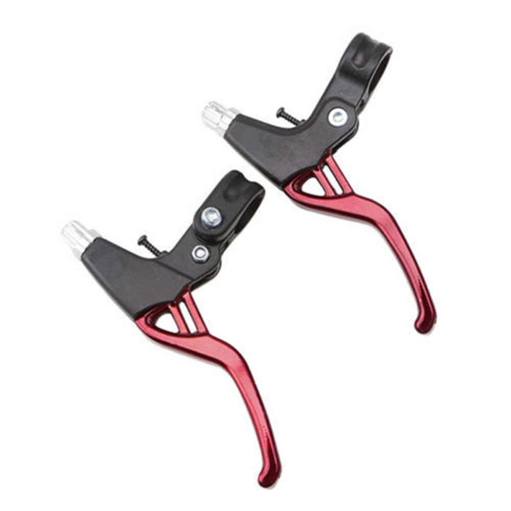 Lightweight Bike Brake Lever Aluminu Handle Mountain MTB Road Bicycle Cycling Levers red_One size - Image 3