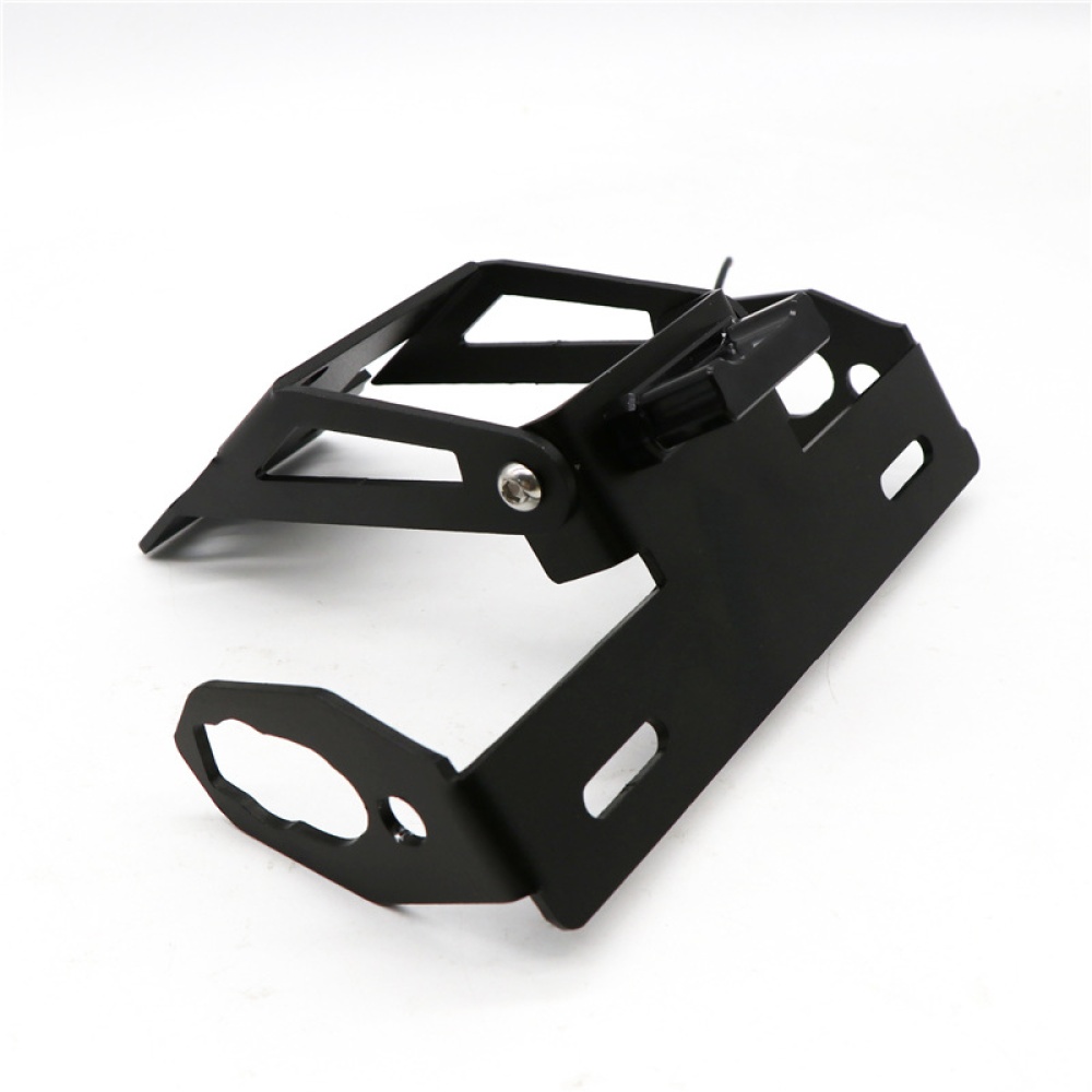 For KAWASAKI Z650 ninja650 17-19 Motorcycle Foldable License Plate Holder Tail Tidy Bracket with light black - Image 3