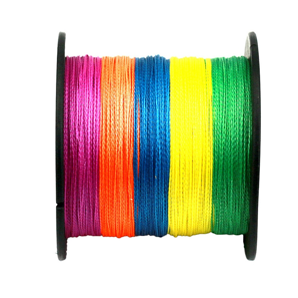 4 Strands Super Strong PE Braided Fishing Line 300M Multicolor - Image 2