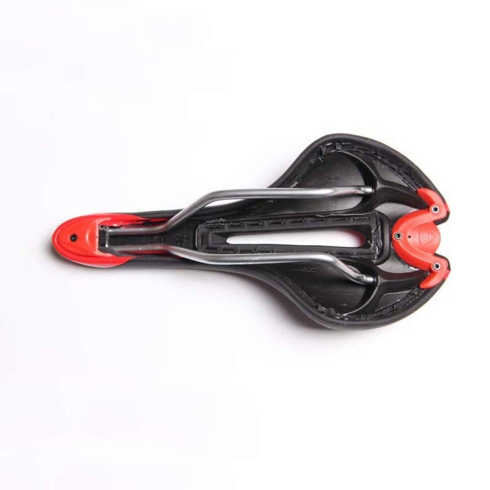 Mountain Bike Saddle Seat Fixed Gear Road Cushion Black red_285*135mm - Image 2