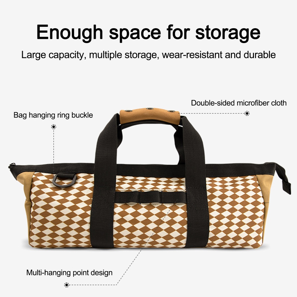 Camping Tent Nails Storage Bag Large Capacity Outdoor Climbing Accessories Organizer Pouch - Image 2