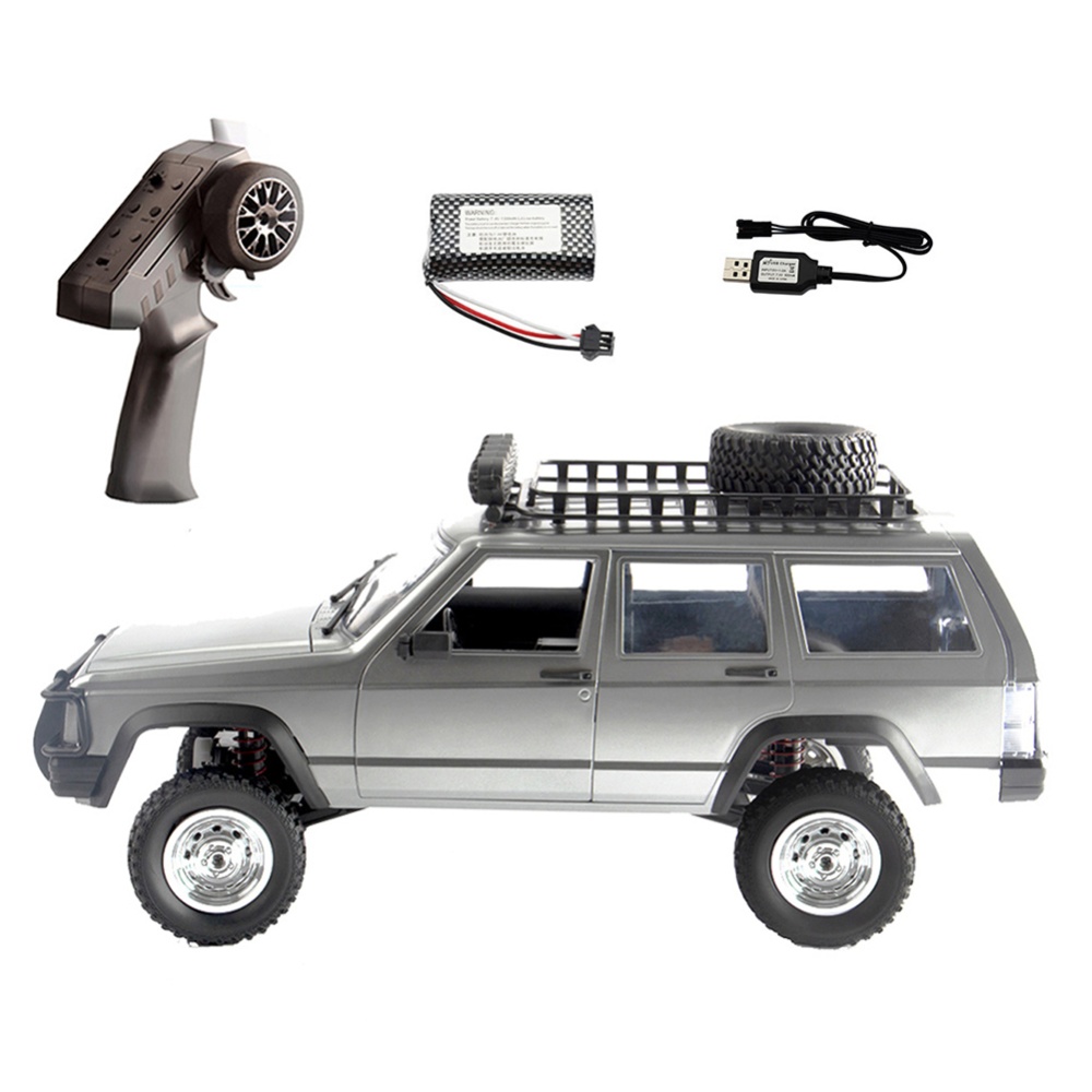 Mn78 1:12 Remote Control Car Four-wheel Drive Climbing 2.4g Cherokee grey 1 battery - Image 3