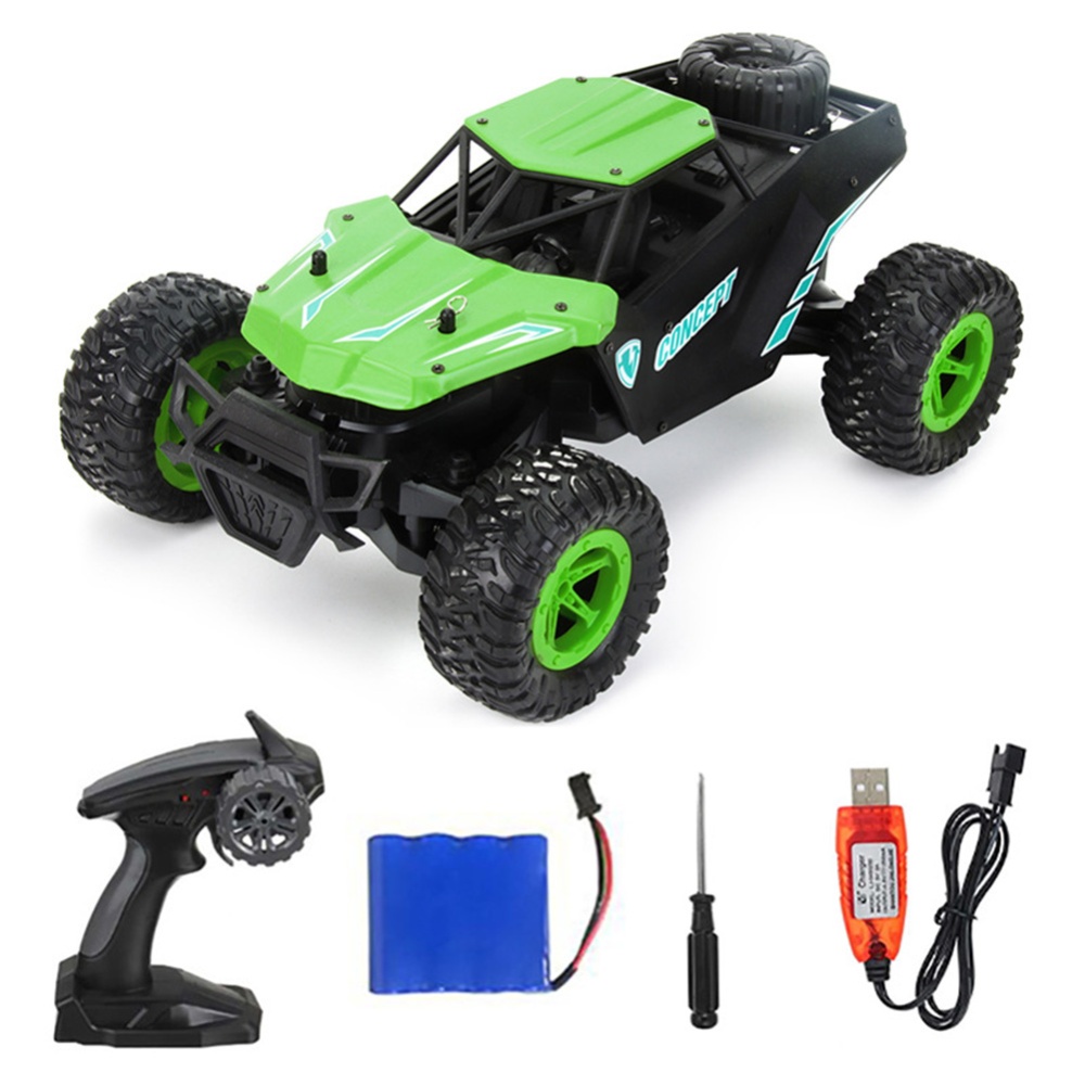 1:16 Remote Control Car 2.4G Children High-speed Off-road Vehicle Model Toys Boy Gifts Green - Image 3