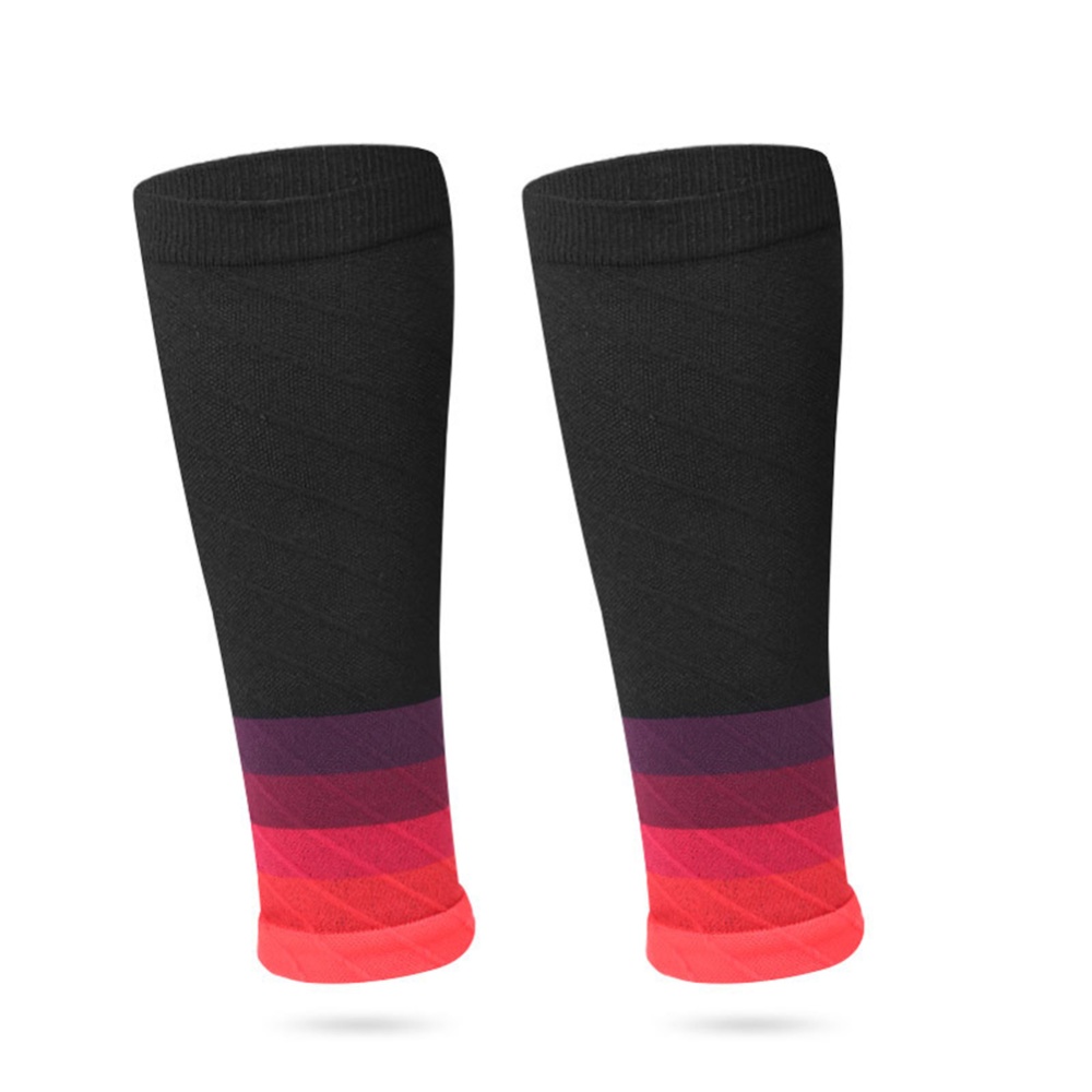 Calf Compression Sleeves Elastic Legs Pain Relief Comfortable Footless Socks for Running Fitness Cycling Blue - Image 3