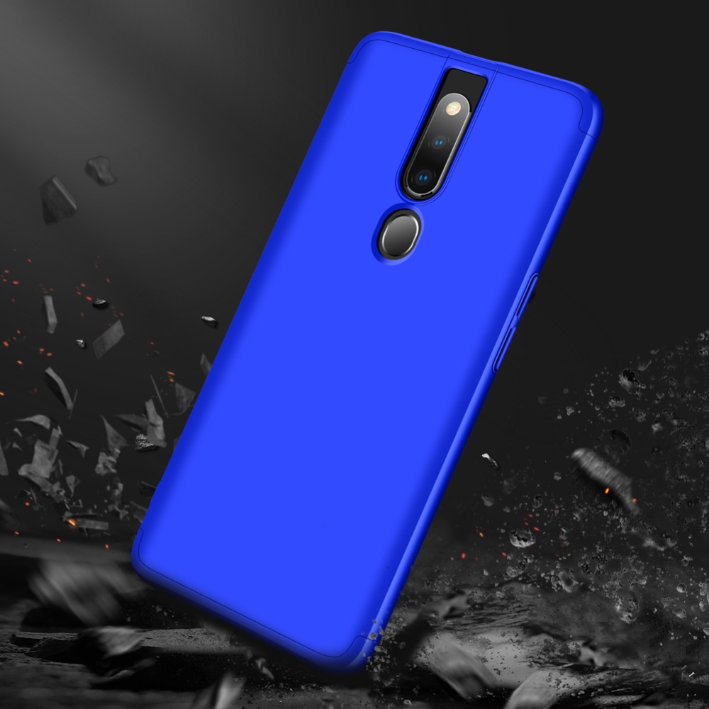 For OPPO F11 pro Ultra Slim PC Back Cover Non-slip Shockproof 360 Degree Full Protective Case blue - Image 3