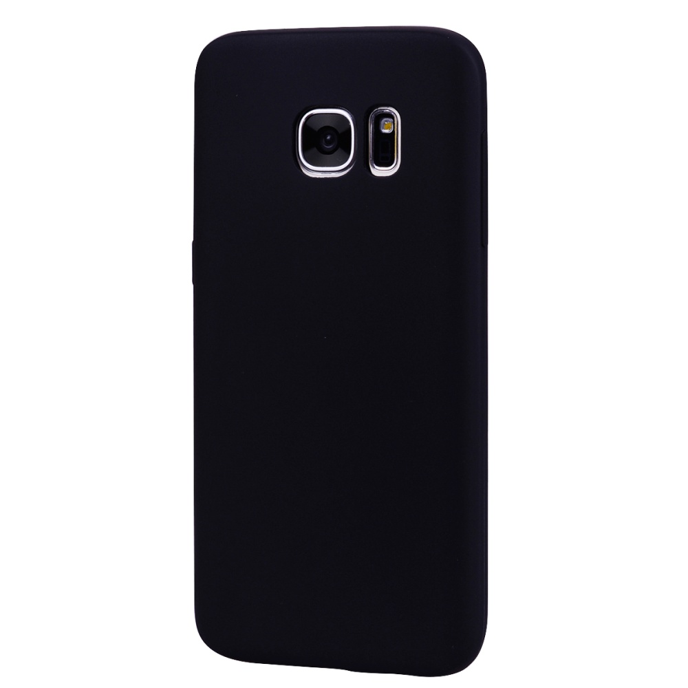 for Samsung S7 edge Cute Candy Color Matte TPU Anti-scratch Non-slip Protective Cover Back Case black - Image 3