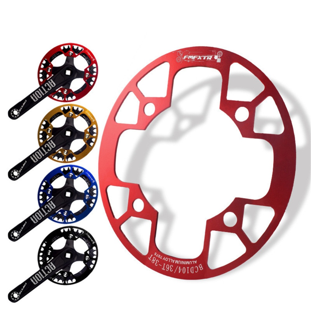 MTB Bike Chainring Protection Cover 32T/34T 36T/38T/40T/42T Bicycle Sprocket Crankset Guard Chainwheel Protector 104bcd oval guard plate 32- - Image 3