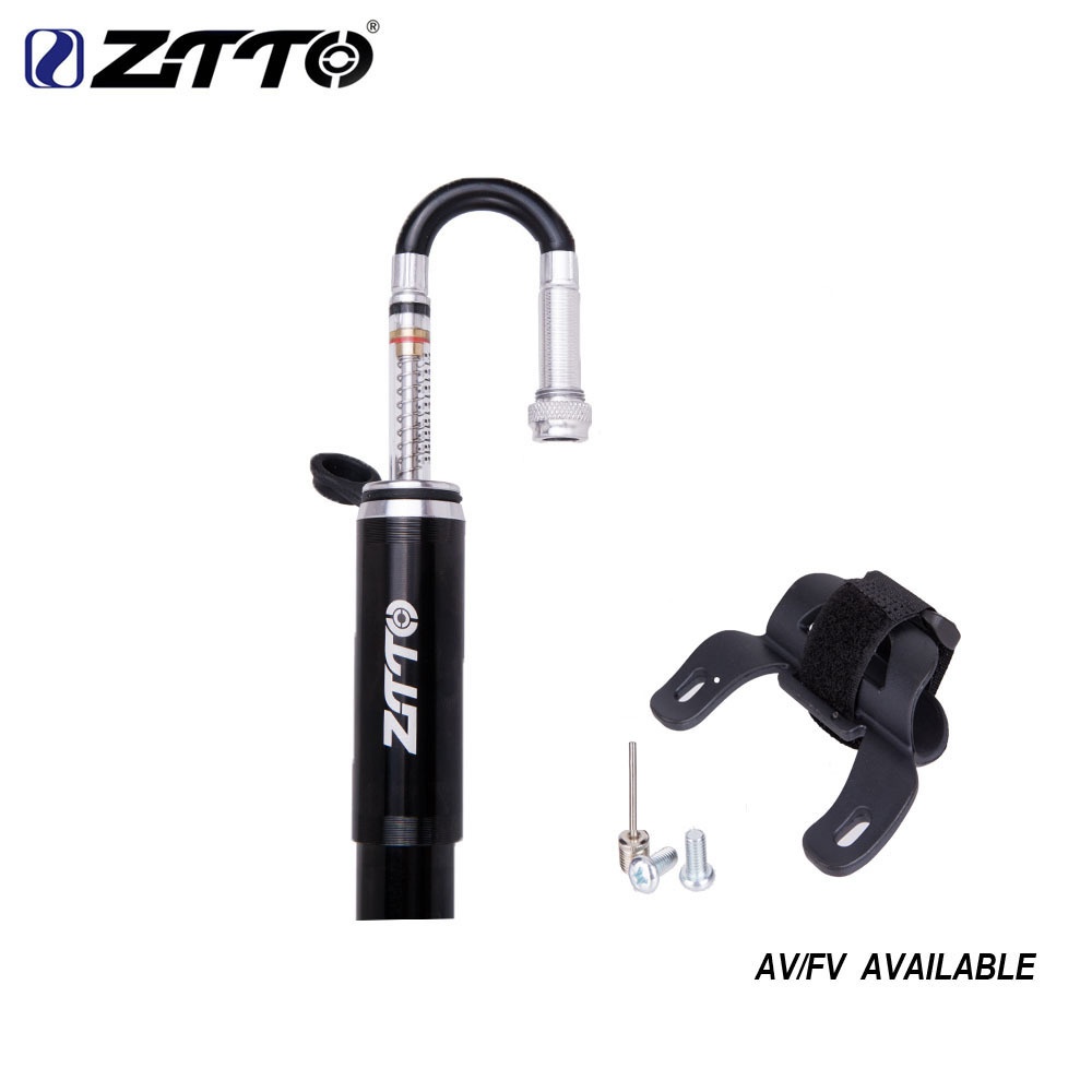 ZTTO High Pressure Mini Portable Handle Bicycle Pump Presta Valve Bike Tire Ball Inflator Air With Gauge MINI POMP small_Free size - Image 2