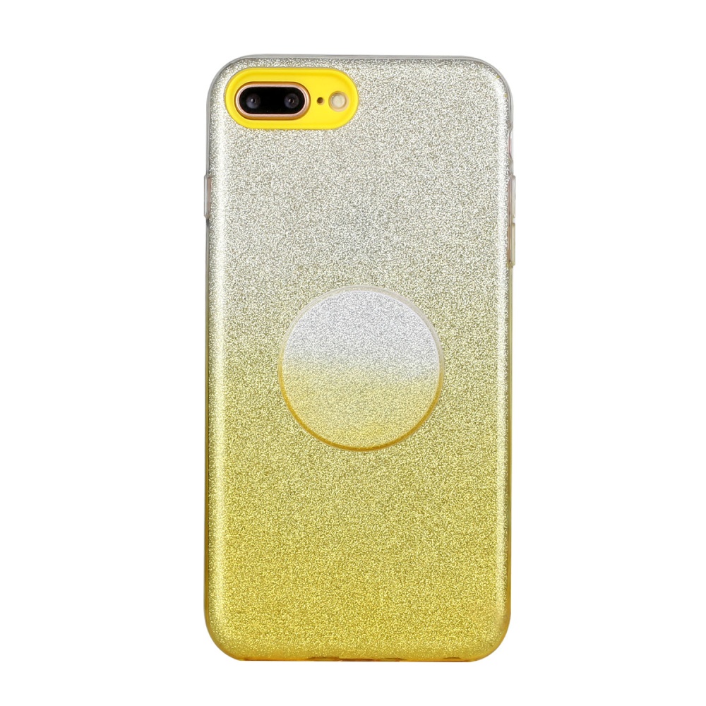 For iphone 6/6S/6 plus/6S plus/7/8/SE 2020 Phone Case Gradient Color Glitter Powder Cover with Airbag Bracket yellow - Image 3