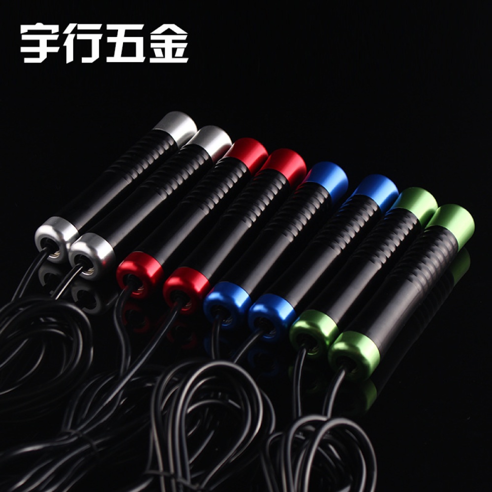 3 Meters Skipping Rope Gym Exercise Jump Aluminium Handle Steel Fitness Training Equipment blue - Image 2