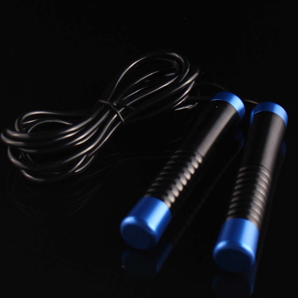 3 Meters Skipping Rope Gym Exercise Jump Aluminium Handle Steel Fitness Training Equipment blue - Image 3