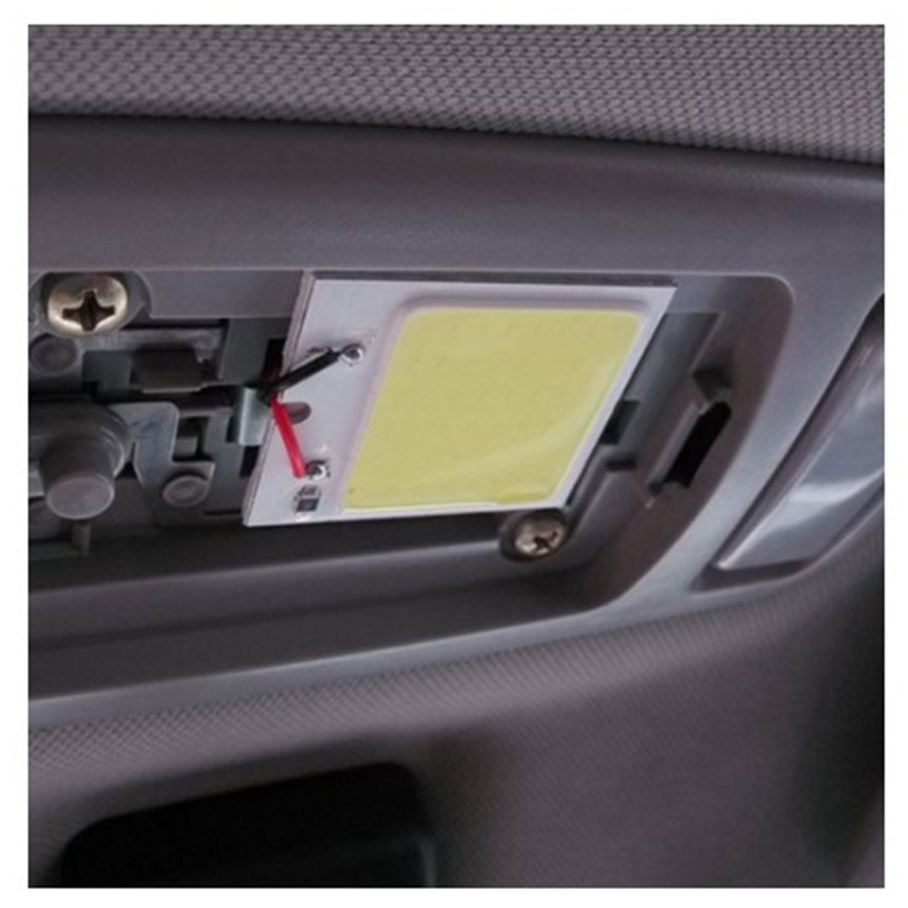 Lightweight Metal Car Interior Light With Self-adhesive Tape 48-piece COB SMD Led 12v 5w 7000k 450lm Lamp Dome T10 Bulb Panel White light - Image 2