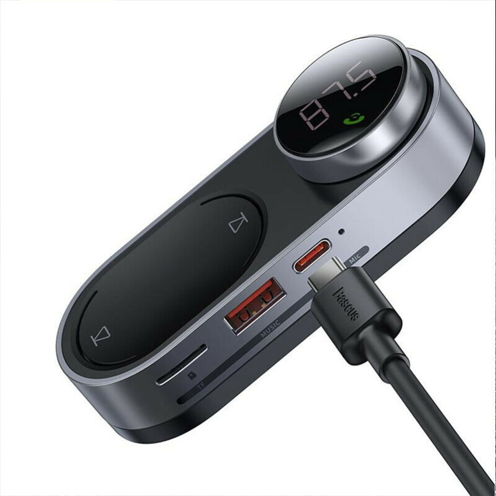 Solar Car Bluetooth-compatible Mp3 Player Rechargeable Charger Intelligent Noise Reduction Magnetic Wireless Fm Transmitter black - Image 3