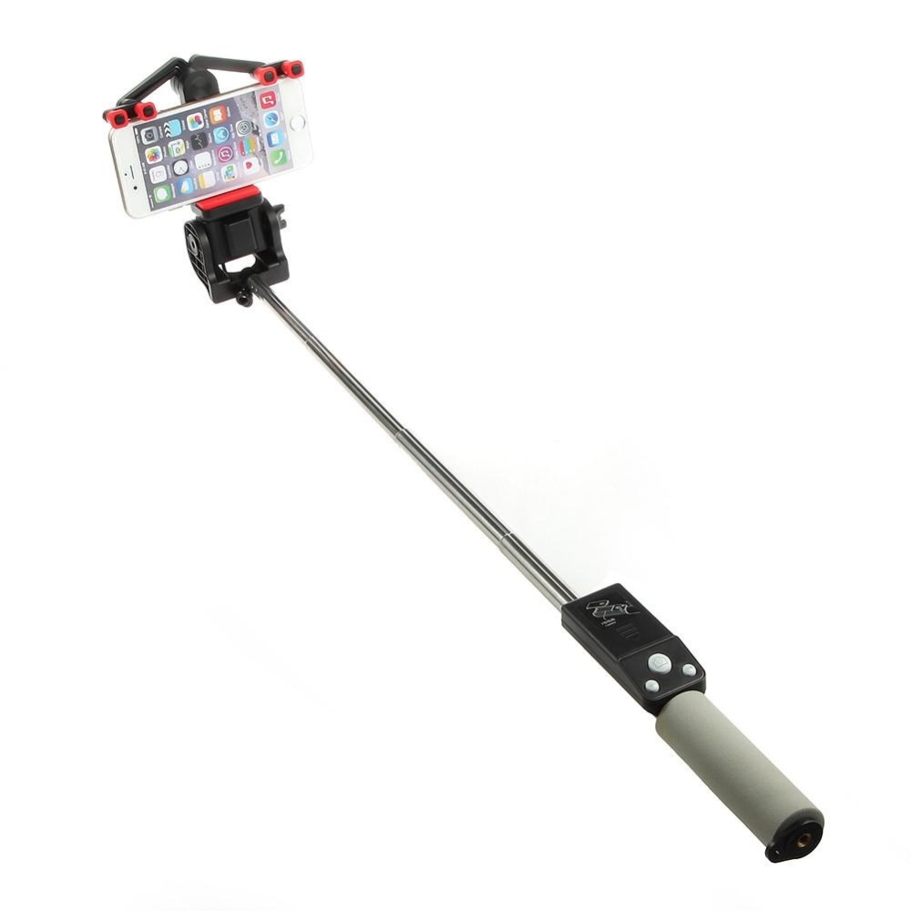 Extendable Handheld Selfie Stick Bluetooth Wireless Mobile Phone Mount Adapter 360-degree Rotating Black - Image 3