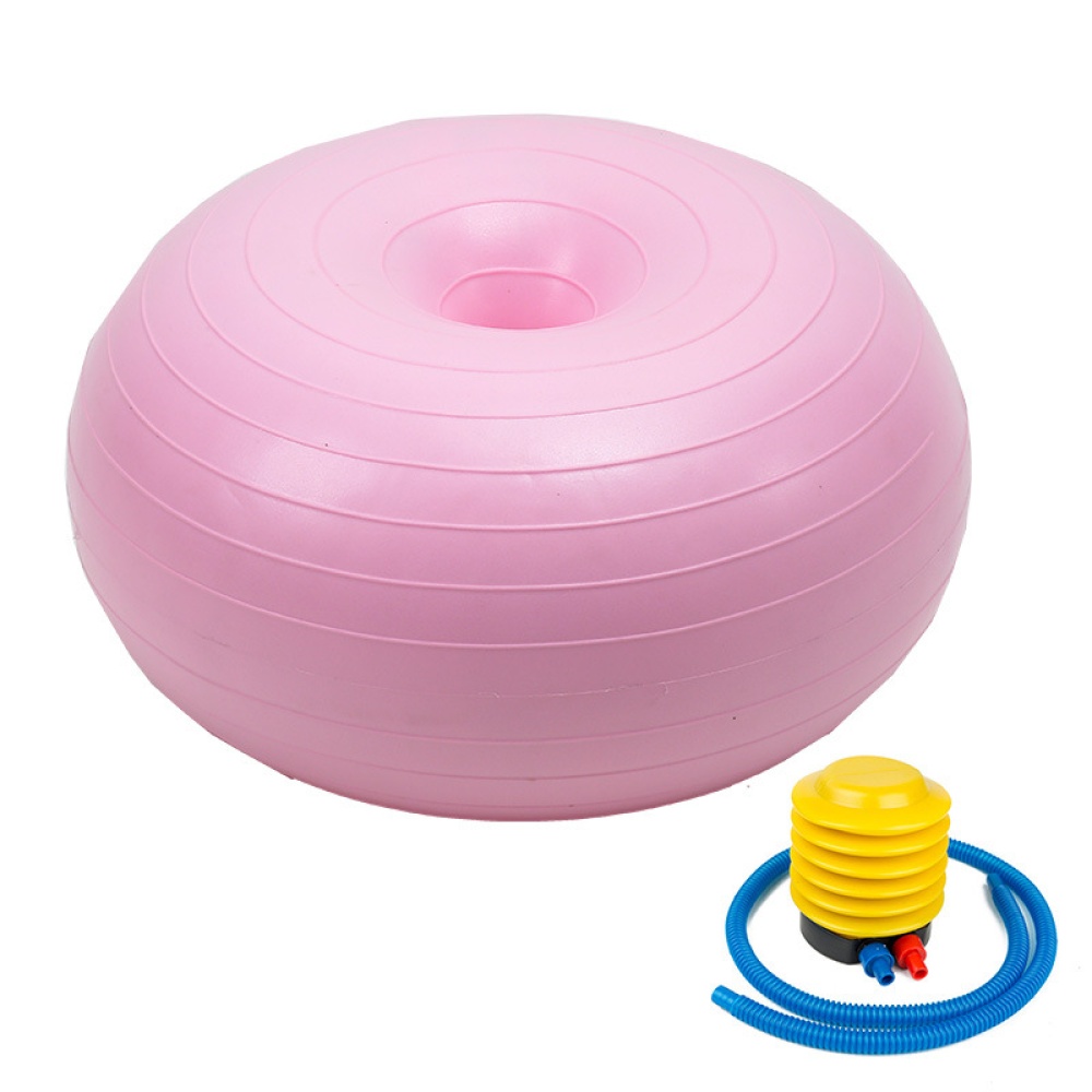 Donut Yaga Ball Exercise Workout Core Training Stability for Yoga Pilates Balance pink - Image 3