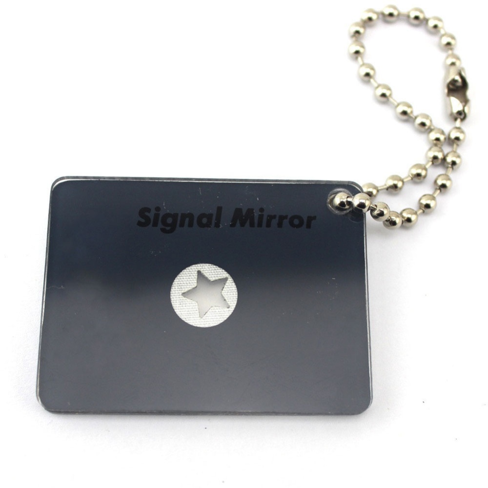 Outdoor Emergency Floating Signal Mirror Portable Suvival Bushcraft Edc Reflective With Aiming Function OPP packaging_51 * 38 4mm - Image 2