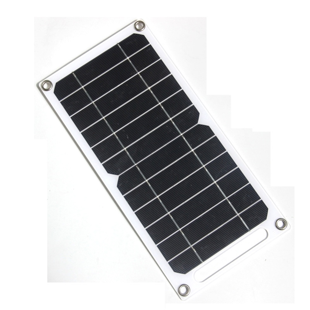 Usb Solar Panel Outdoor Flexible 6w 5v Portable Climbing Camping Travel Charger Generator Power Bank Black - Image 3