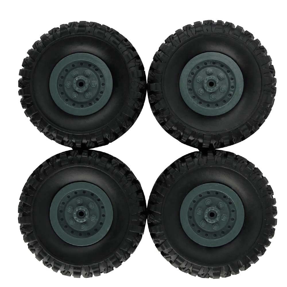 4pcs Track Wheels Spare Parts for 1/16 WPL B14 C24 FY001 FY002 FY003 Military Truck RC Car yellow - Image 3