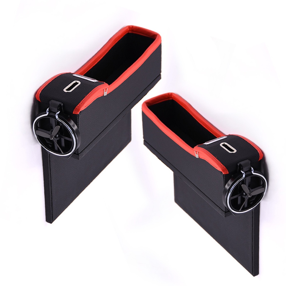 Car Seat Storage Box Cup Drink Holder Organizer Auto Gap Pocket Stowing Tidying for Phone Pad Card Coin Black and red master driving - Image 3