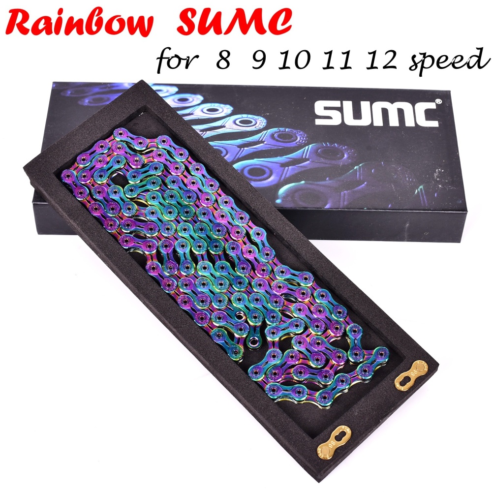 SUMC Bike Chain 9 10 11 12 Speed Bicycle Variable MTB Mountain Road SX9EL colorful - Image 2