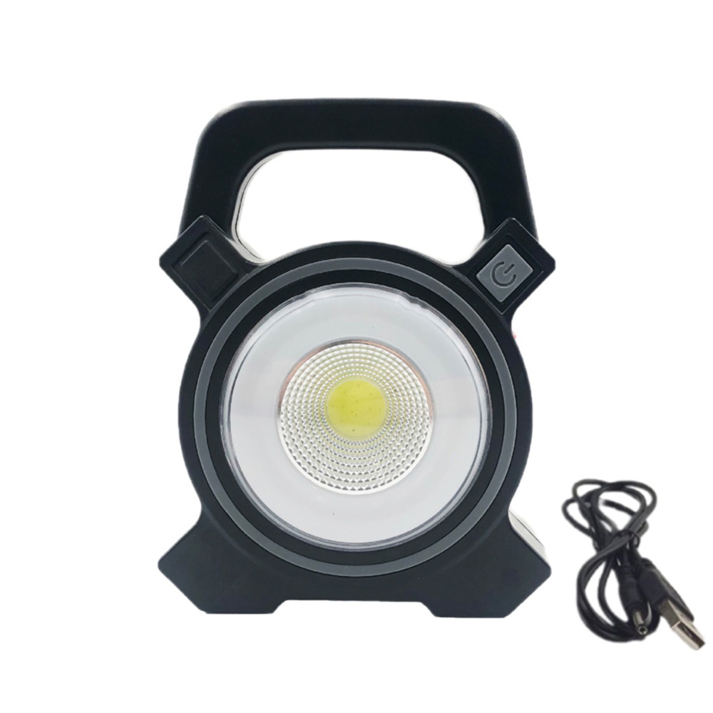 Portable Handheld Cob Work Lamp Usb Rechargeable Powerful Super Bright Outdoor Camping Light Flashlight grey - Image 2