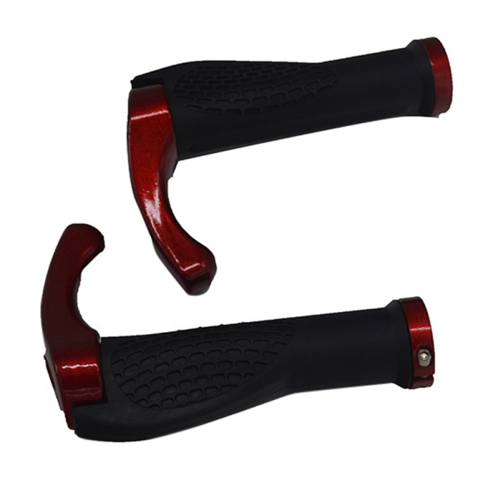 Ergonomic Design Antiskid Shockproof Bicycle Handlebar Grips with Aluminum Alloy Bar Ends - Image 2