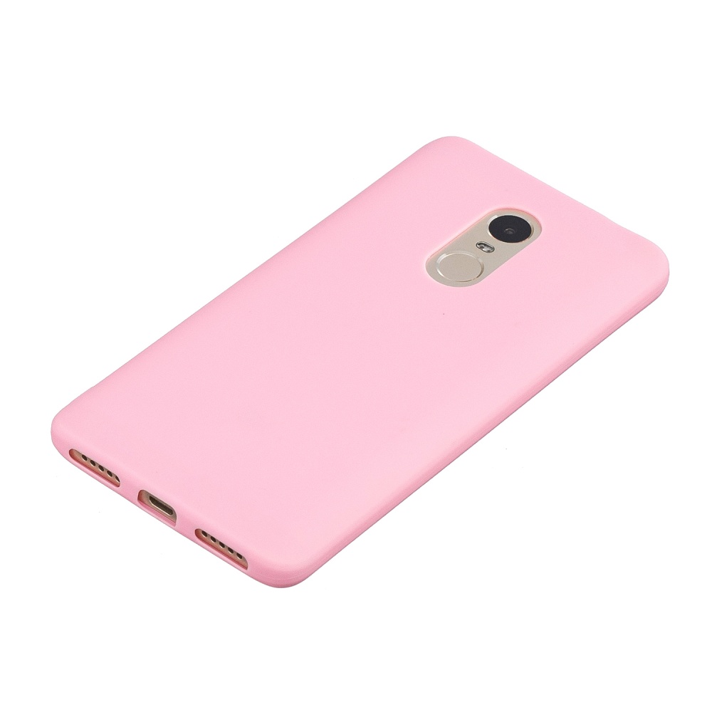 for XIAOMI Redmi NOTE 4X/NOTE 4 Lovely Candy Color Matte TPU Anti-scratch Non-slip Protective Cover Back Case dark pink - Image 3