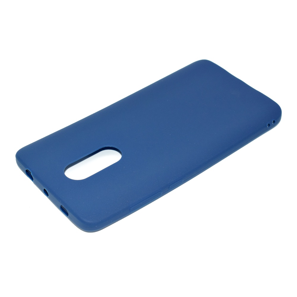 for XIAOMI Redmi NOTE 4X/NOTE 4 Lovely Candy Color Matte TPU Anti-scratch Non-slip Protective Cover Back Case Navy - Image 3