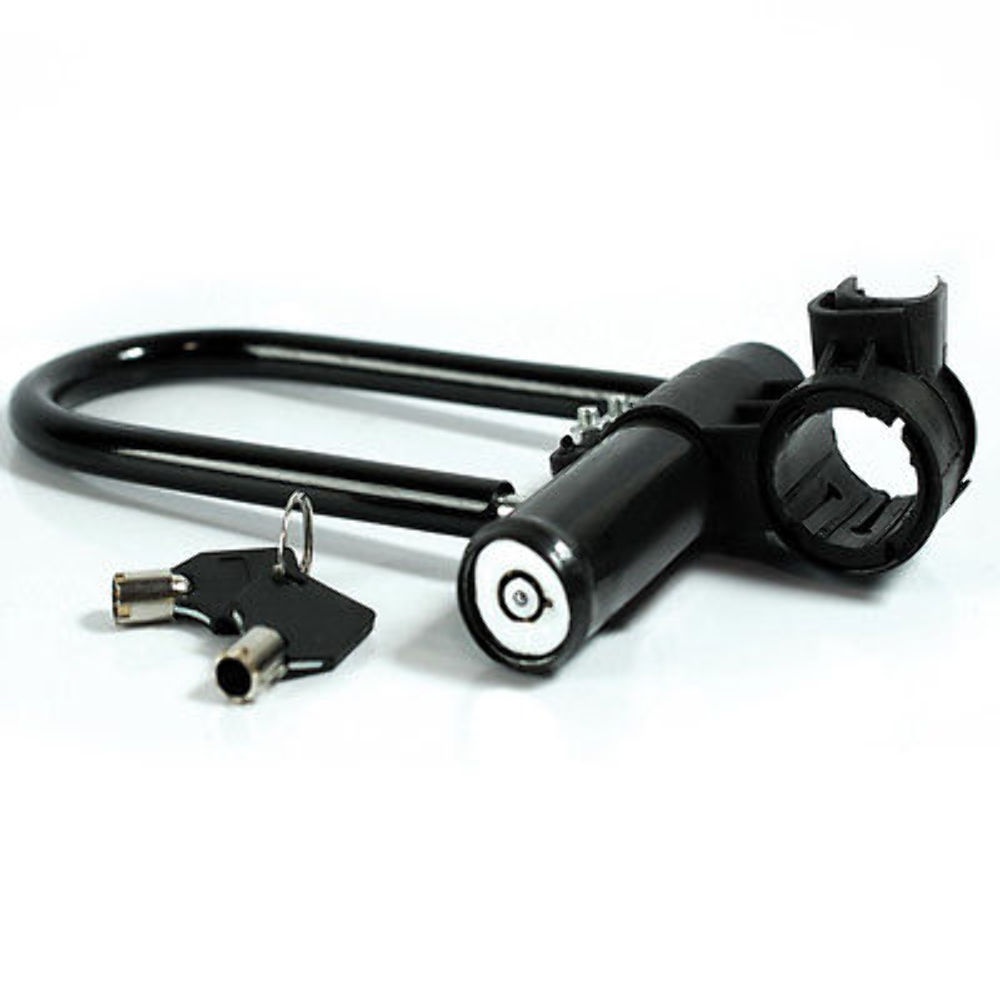 Electric Motorcycle Hydraulic Shear Copper Lock Core Iron Bold Anti-theft U-shaped black - Image 3