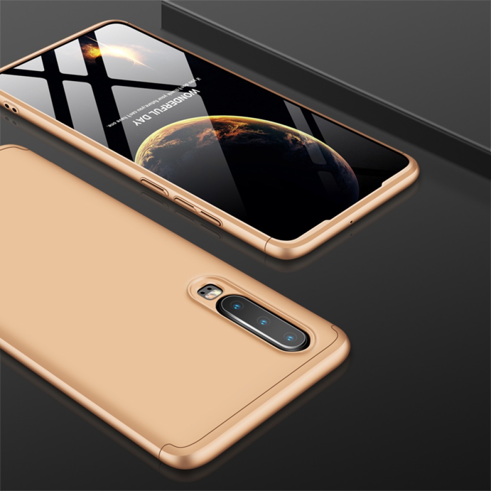 For HUAWEI P30 LITE Ultra Slim PC Back Cover Non-slip Shockproof 360 Degree Full Protective Case gold - Image 3