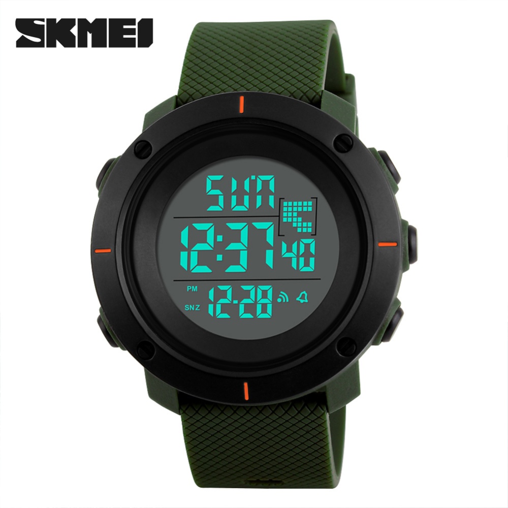 SKMEI Men Electronic Watch Led Luminous Multi-functional Fashion Waterproof Outdoor Sports Wristwatch (large) oliver large - Image 3