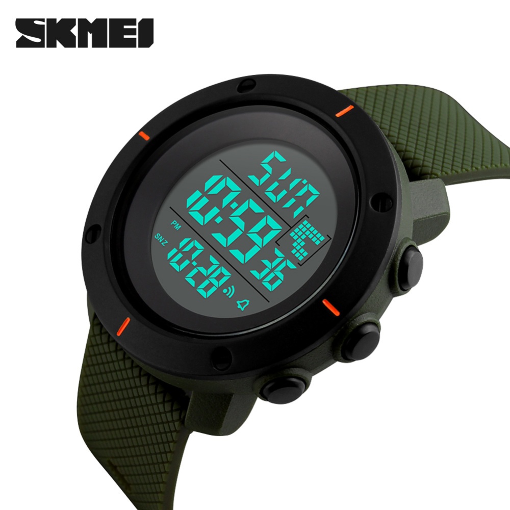 SKMEI Men Electronic Watch Led Luminous Multi-functional Fashion Waterproof Outdoor Sports Wristwatch (large) oliver large - Image 2