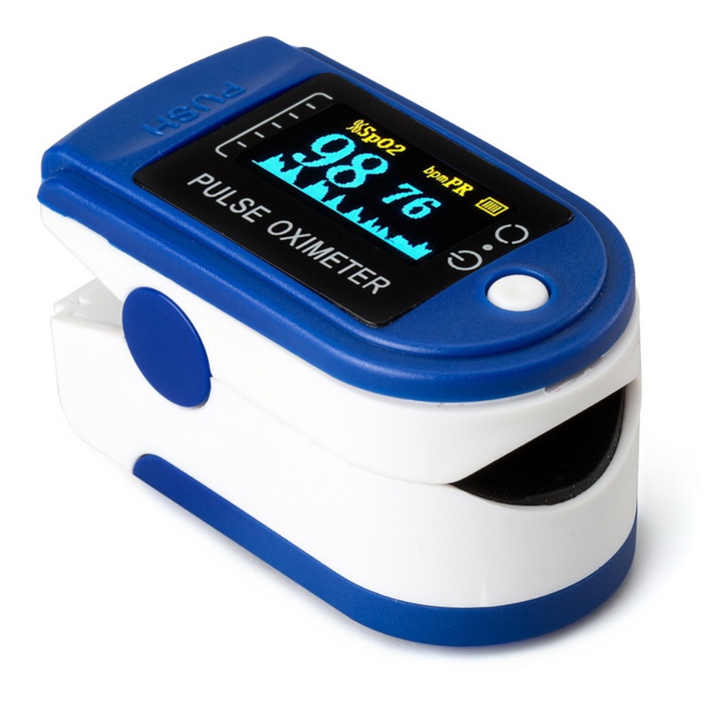 Finger Oximeter Blood Oxygen Monitor Color OLEDDisplay Finger-clip Pulse Portable Fingertip black - Image 3