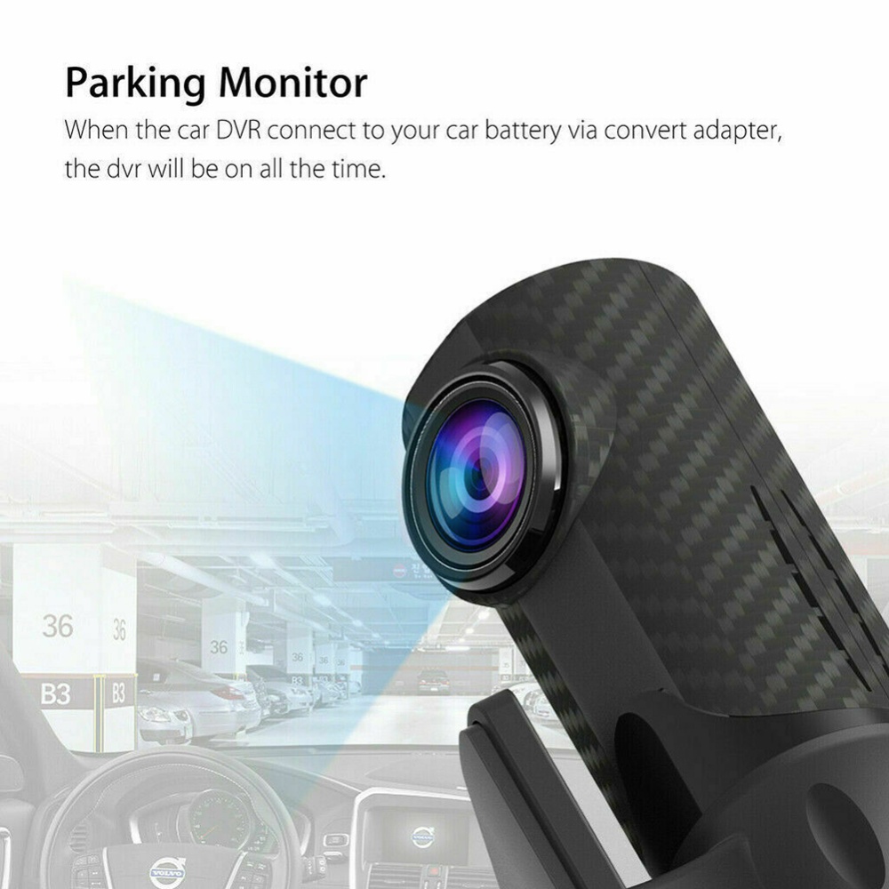 360 Degrees Rotatable Wifi Car Driving Recorder Dvr Dash Camera G-sensor Night Vision 170 Degree Wide-angle Hd 1080p Video black - Image 2