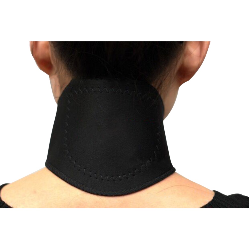 Self-Heating Magnetic Therapy Health Care Neck Guard Support Cervical Posture Corrector black_with letters - Image 2