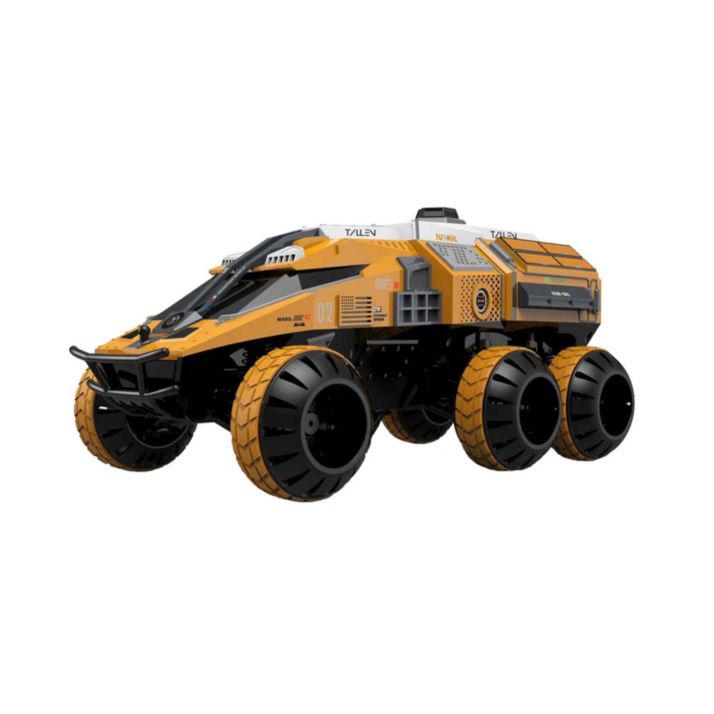 G2065 1:12 Full Scale RC Tank Mars Detecting Car Six-wheeled Space Vehicle Remote Control Toys Grey - Image 3