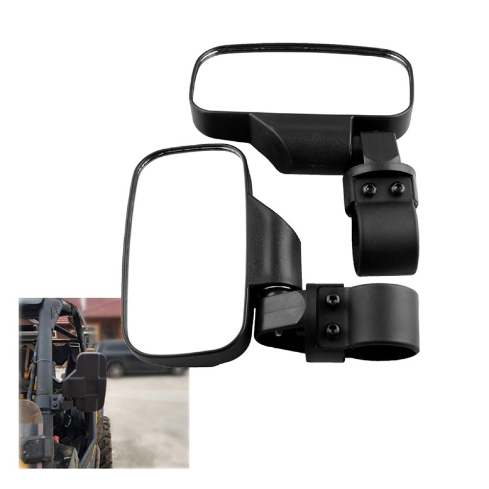 UTV Motorcycle Rearview Mirrors Motorbike Scooter Handlebar Side Wide-field Wide-side Mirror black - Image 3