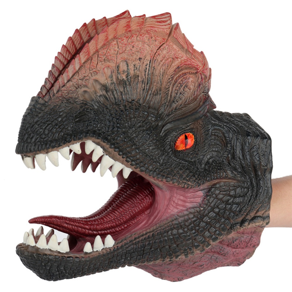 Children Simulation Dinosaur Sea Animal Puppet Science Education Cognitive Puzzle Gloves Model Interactive Toys X320 green - Image 2