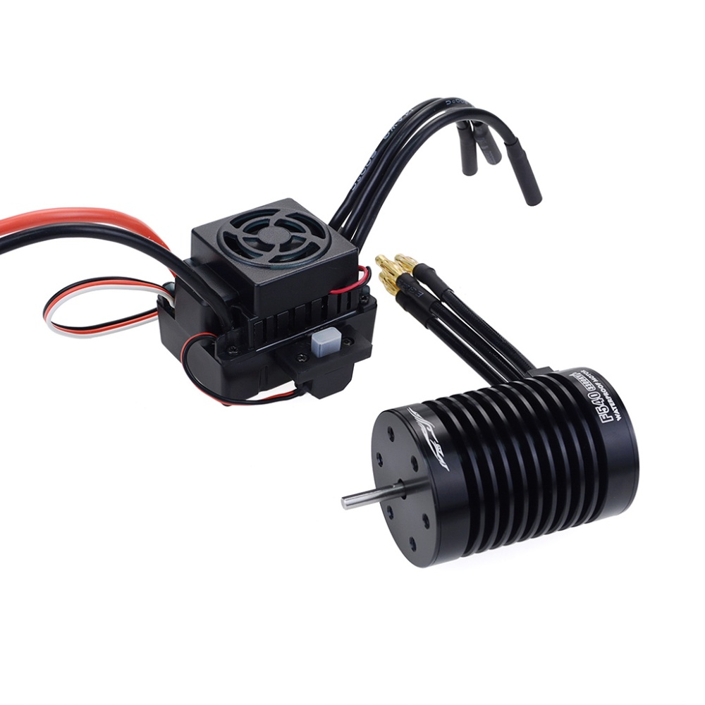 RC F540 4370KV/3300KV Waterproof Sensorless Brushless Motor and 60A ESC Combo Set For 1/10 Racing Car Boat Model - Image 3