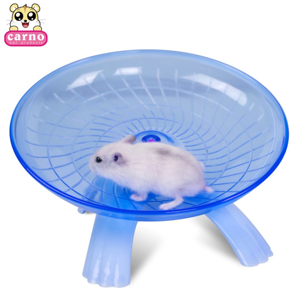 Flying Saucer Exercise Wheel for Small Pets, 18 cm/7.09 inch Hamsters Running Disc, Comfort Pet Toys Blue_18*18*11cm - Image 3