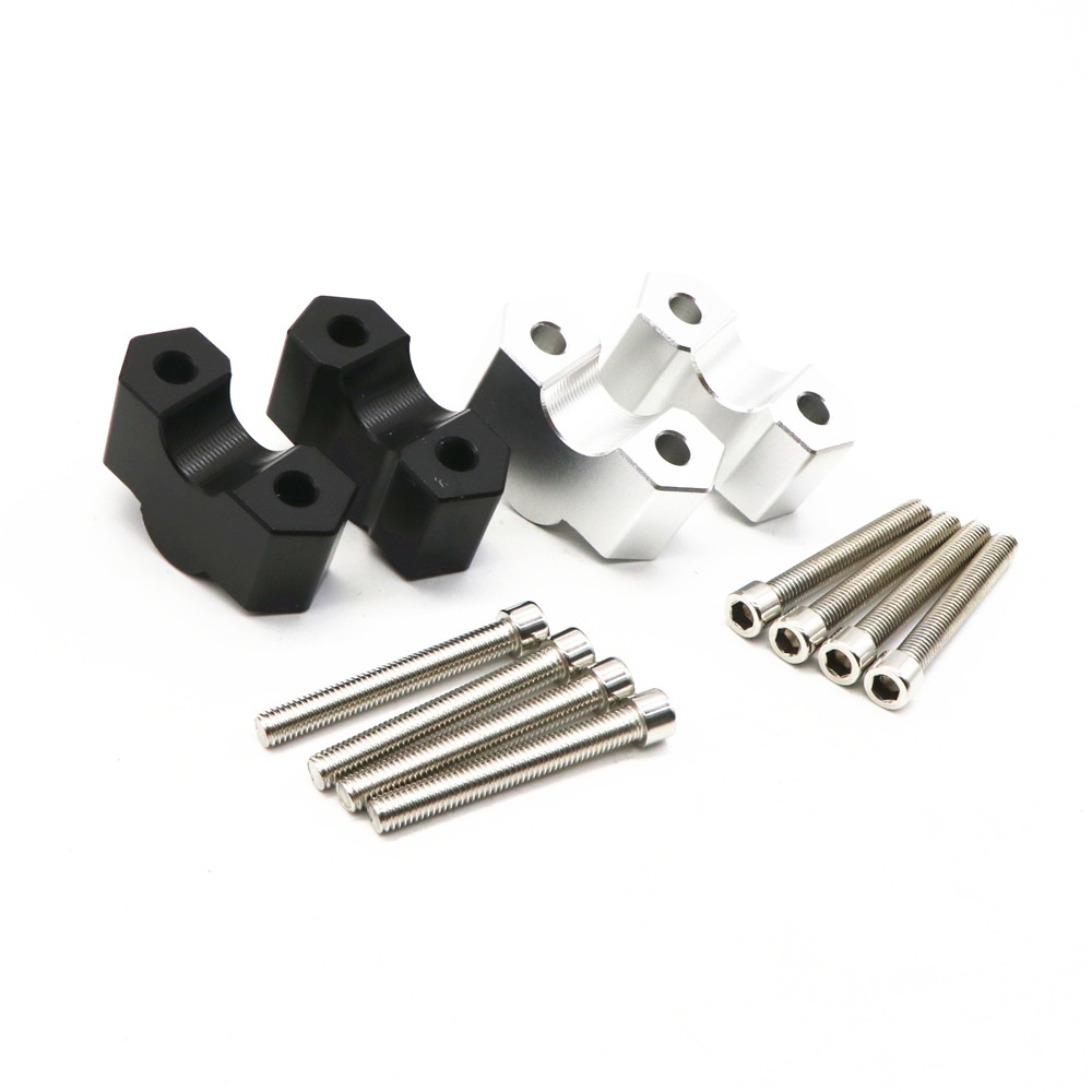 Handlebar Risers Height up Adapters for BMW F750GS 18-19 Motorbike Upgrade Accesssaries silver - Image 3