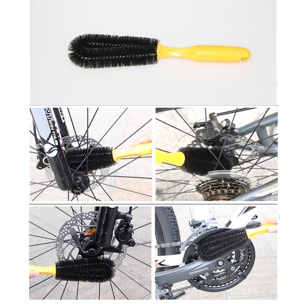 6 pcs/lot Bicycle Chain Cleaner Cycling Clean Tire Brushes Tool Kits Mountain Bike Cleaning Supplies As shown - Image 3